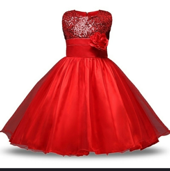 David's Bridal Other - NWTG AI Meng Baby Red sparkle dress size